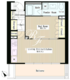 ＭＭガーデン 502 間取り図