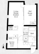 ミリアレジデンス品川中延 108 間取り図