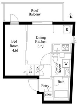ミリアレジデンス品川中延 411 間取り図