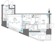 ズーム高田馬場 801 間取り図
