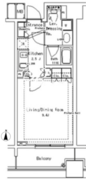 パークアクシス御茶ノ水ステージ 503 間取り図