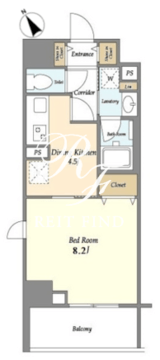 リアン西五反田 401 間取り図