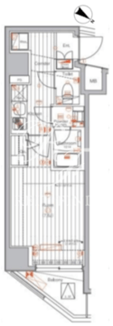 メイクスデザイン門前仲町2 405 間取り図