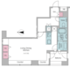 レジディアタワー麻布十番 506 間取り図