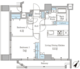 リオプラド赤坂 1002 間取り図