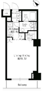 パークルージュ赤坂檜町 309 間取り図