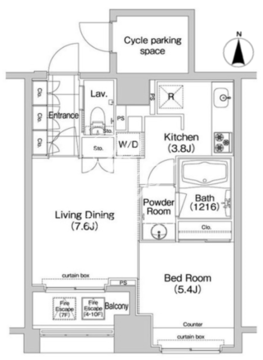 コンフォリア新川 704 間取り図