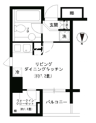 KDXレジデンス芝公園 206 間取り図