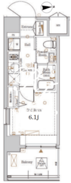 ログ戸越パークサイド 401 間取り図