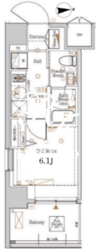 ログ戸越パークサイド 501 間取り図