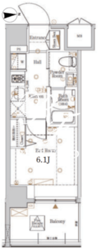 ログ戸越パークサイド 403 間取り図