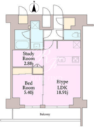 リージア曙橋 1302 間取り図