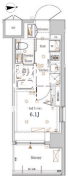 ログ戸越パークサイド 504 間取り図