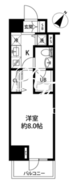 ルクレ日本橋馬喰町 608 間取り図
