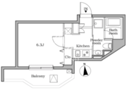 レジディア蒲田2 406 間取り図