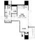 パークリュクス虎ノ門 606 間取り図