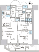 パークアクシス入谷 1206 間取り図