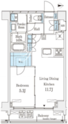 THE VERLUX TAKANAWA 302 間取り図