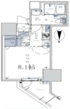 ライジングプレイス亀戸 1109 間取り図