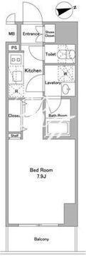 アスール北上野 202 間取り図