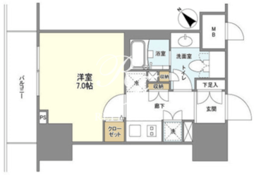 ＢＬＥＳＳ蔵前 304 間取り図