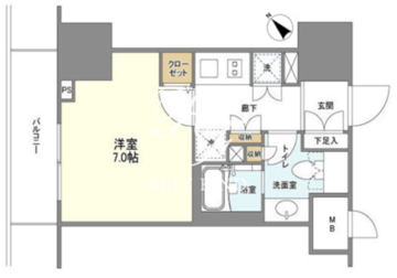 ＢＬＥＳＳ蔵前 505 間取り図