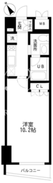 レジディア幡ヶ谷 403 間取り図