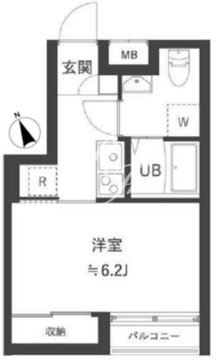 アーバンパーク不動前 303 間取り図