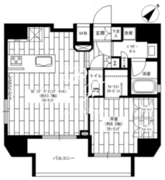 ステージファースト上野松が谷アジールコート 702 間取り図