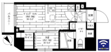 ステージファースト上野松が谷アジールコート 303 間取り図