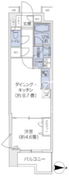 代官山ブレス鉢山 312 間取り図