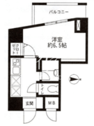 レジディア東品川 706 間取り図