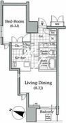 レジディア文京本駒込 401 間取り図