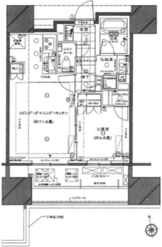 ディアナコート文京本郷台 504 間取り図