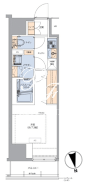 トラディティオ門前仲町 1505 間取り図