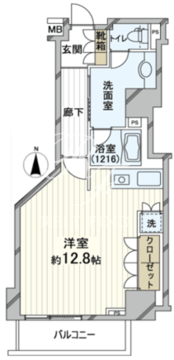 フィールA渋谷 12階 間取り図