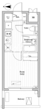 大森海岸レジデンス 1002 間取り図