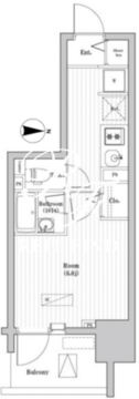 大森海岸レジデンス 206 間取り図