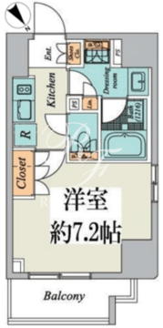 クレストコート文京湯島 403 間取り図