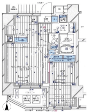 メインステージ浅草2 201 間取り図