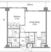 プラチナコート広尾 309 間取り図 ?>