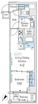 ブエナヴィスタ代々木 401 間取り図