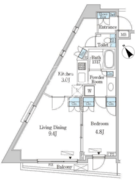 クインテット恵比寿 610 間取り図