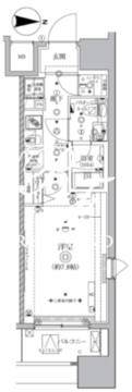 オルタナ亀戸 704 間取り図