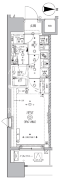 オルタナ亀戸 201 間取り図