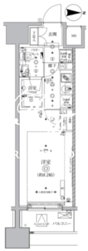 オルタナ亀戸 1203 間取り図