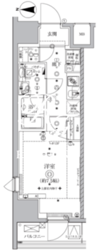 オルタナ亀戸 805 間取り図