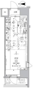 オルタナ亀戸 806 間取り図