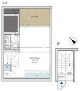 オーブ虎ノ門 B102 間取り図