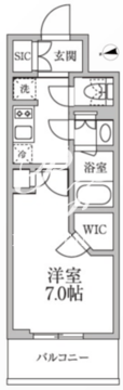 レジディア新御徒町2 710 間取り図